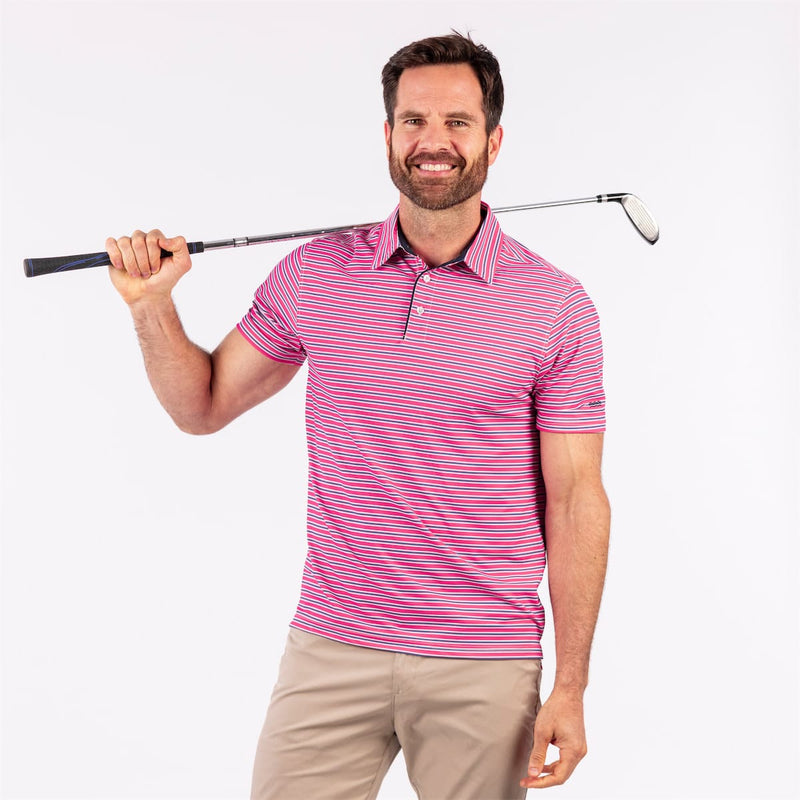 RSVLTS Laser Precision All-Day Polo in Red — detail 3