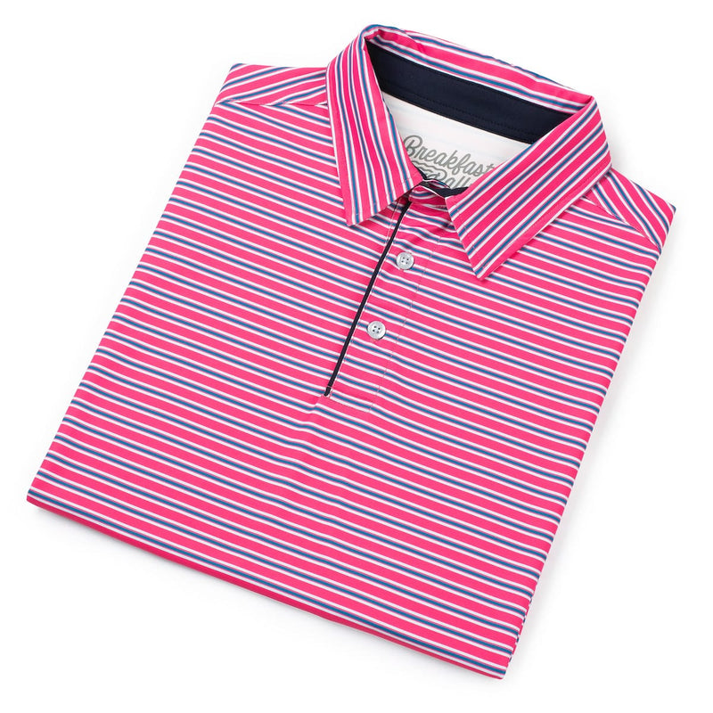 RSVLTS Laser Precision All-Day Polo in Red — detail 7