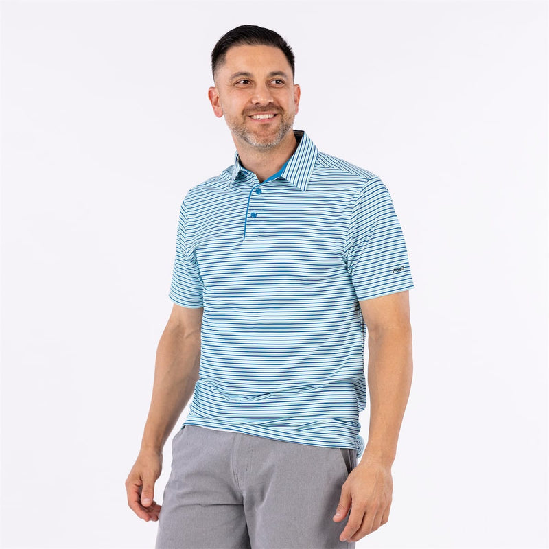 RSVLTS Stripin’ It All-Day Polo in Blue — detail 3