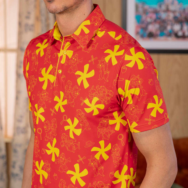 RSVLTS The Dale All-Day Polo in Orange — detail 4