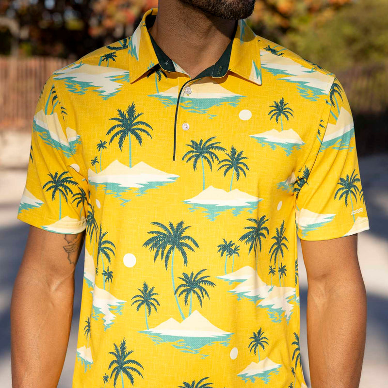 RSVLTS The Stuntman All-Day Polo in Yellow — front view