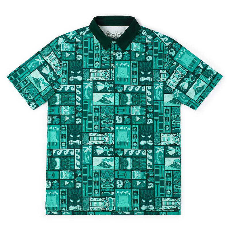 RSVLTS Tiki All-Day Polo in Green — detail 2