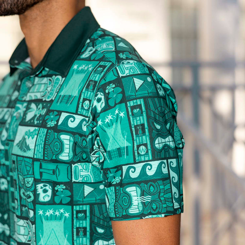 RSVLTS Tiki All-Day Polo in Green — detail 5