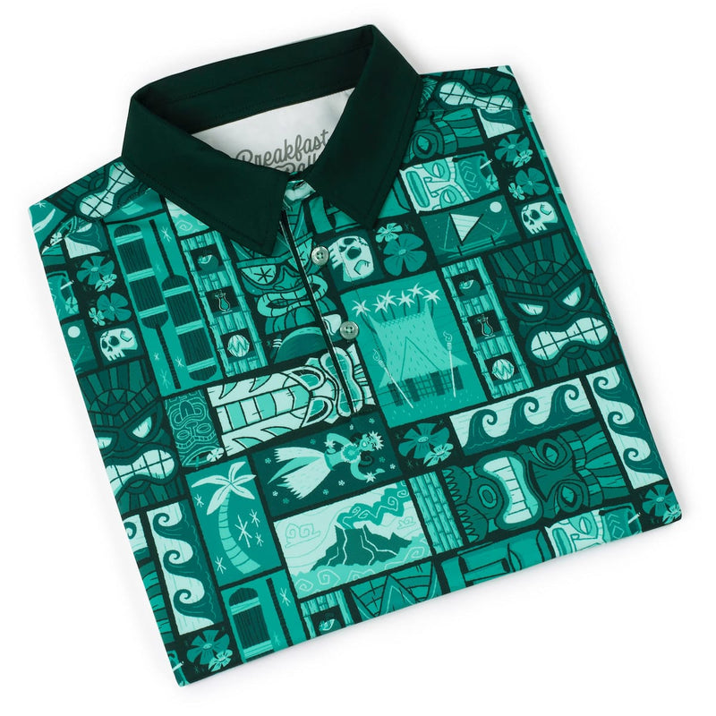 RSVLTS Tiki All-Day Polo in Green — detail 8