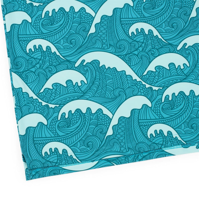 RSVLTS Samoa Waves (Teal) All-Day Polo in Blue — detail 7