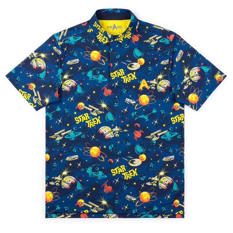 RSVLTS Retro Quadrant All-Day Polo — front view