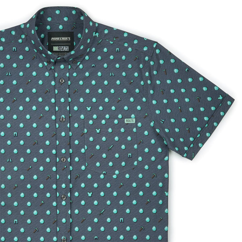 RSVLTS Diggin’ for Diamonds KUNUFLEX Short Sleeve Shirt — front view