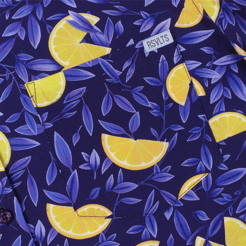 RSVLTS Nonna's Kitchen KUNUFLEX Short Sleeve Shirt in Blue — detail 4