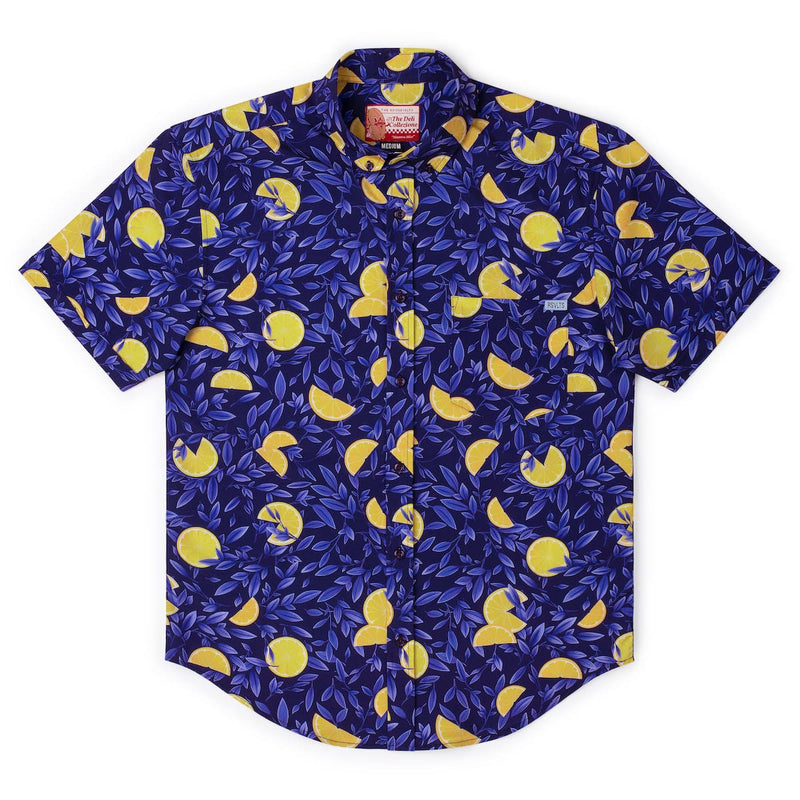 RSVLTS Nonna's Kitchen KUNUFLEX Short Sleeve Shirt in Blue — detail 5