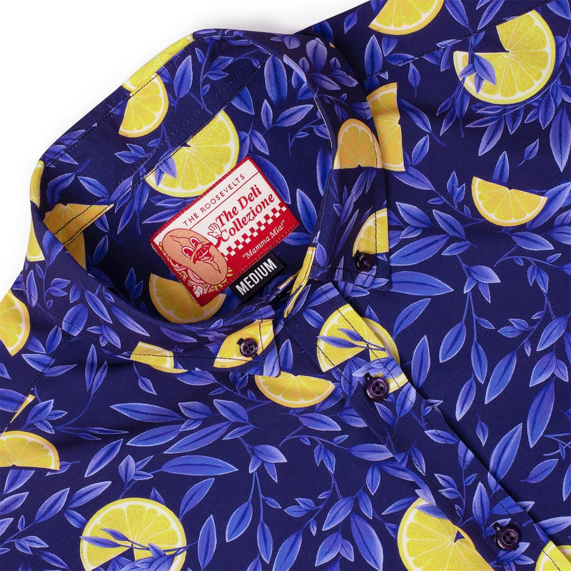 RSVLTS Nonna's Kitchen KUNUFLEX Short Sleeve Shirt in Blue — detail 6