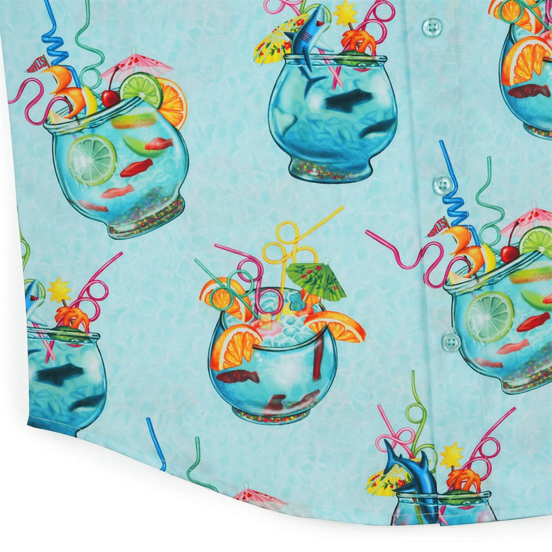 RSVLTS Gone Sippin' KUNUFLEX Short Sleeve Shirt in Blue — detail 7