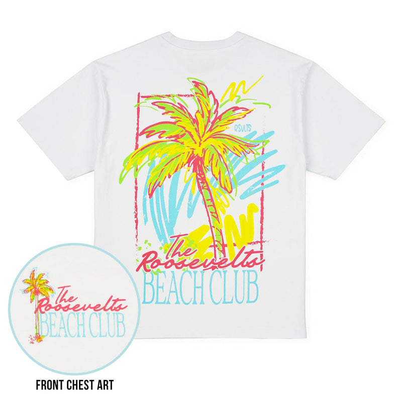RSVLTS The Roosevelts Beach Club Vintage Crewneck Tee — front view