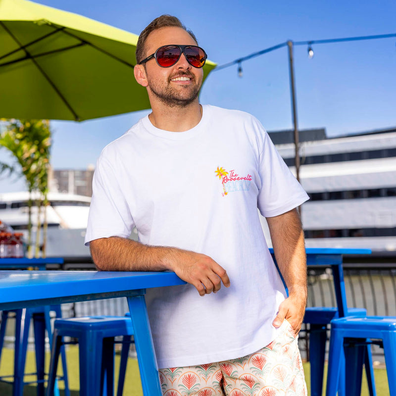 RSVLTS The Roosevelts Beach Club Vintage Crewneck Tee — detail 2