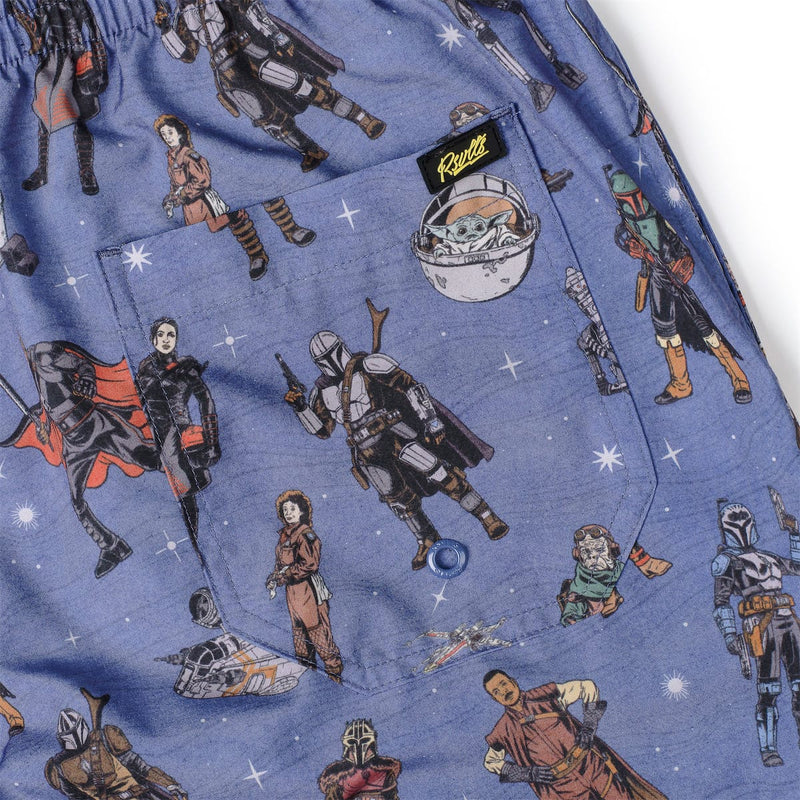 RSVLTS Retro Mando Hybrid Shorts in Blue — detail 2