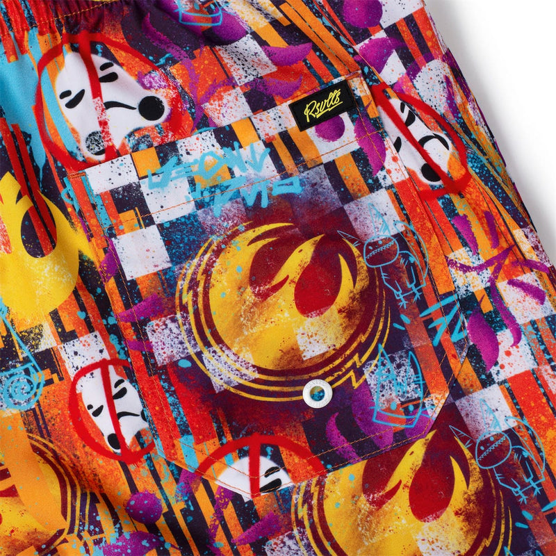 RSVLTS Sabine Wuz Here Hybrid Shorts in Multicolor — detail 3