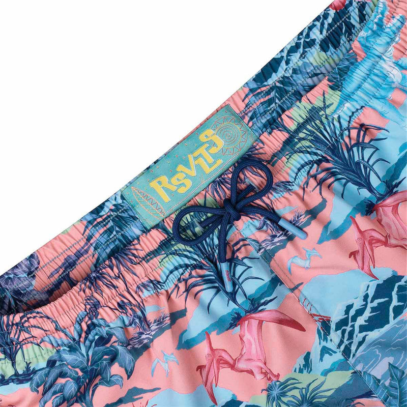 RSVLTS Dino Pop Hybrid Shorts in Blue — detail 4