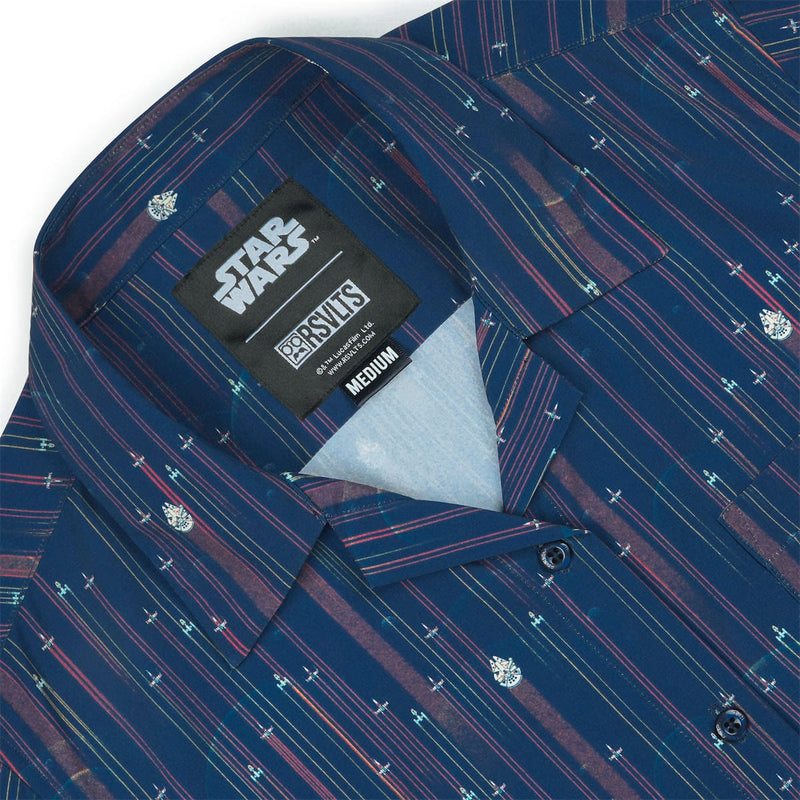 RSVLTS Fleet in Formation Women's KUNUFLEX Short Sleeve Shirt in Blue — detail 3