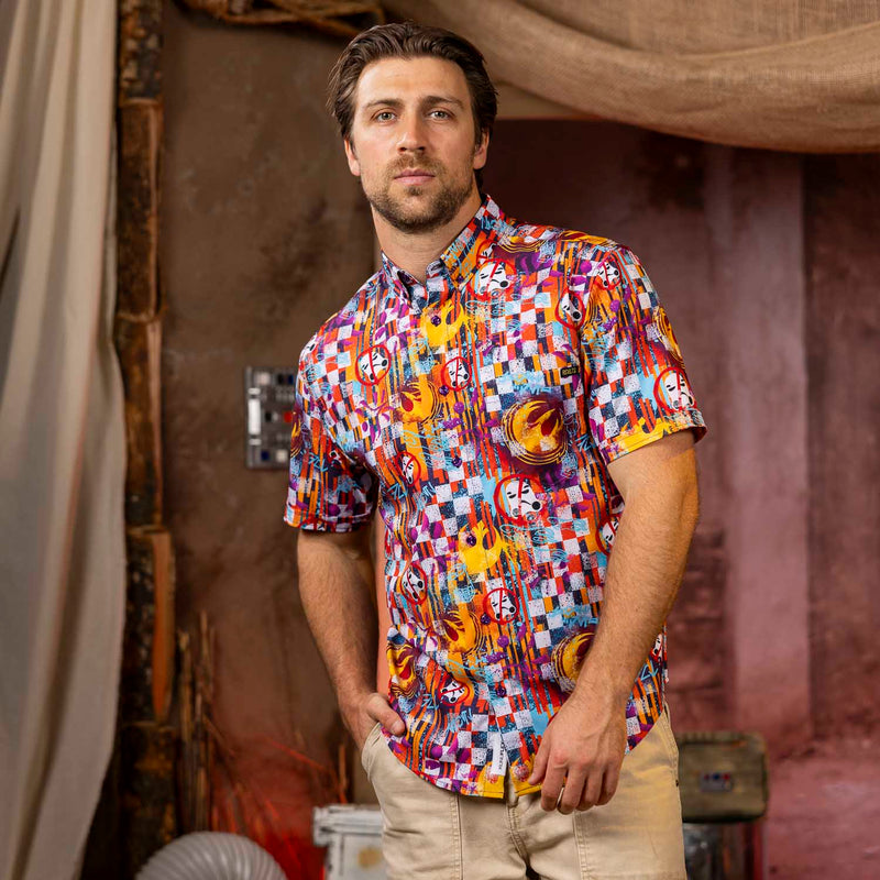 RSVLTS Sabine Wuz Here KUNUFLEX Short Sleeve Shirt in Multicolor — detail 2
