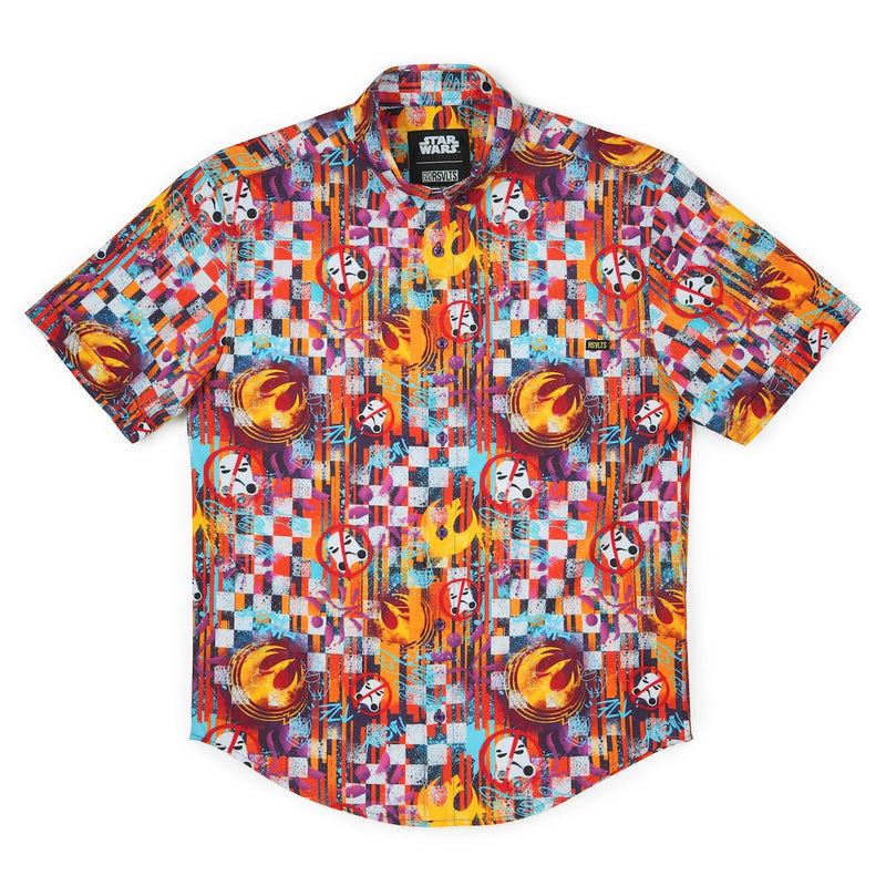 RSVLTS Sabine Wuz Here KUNUFLEX Short Sleeve Shirt in Multicolor — detail 5