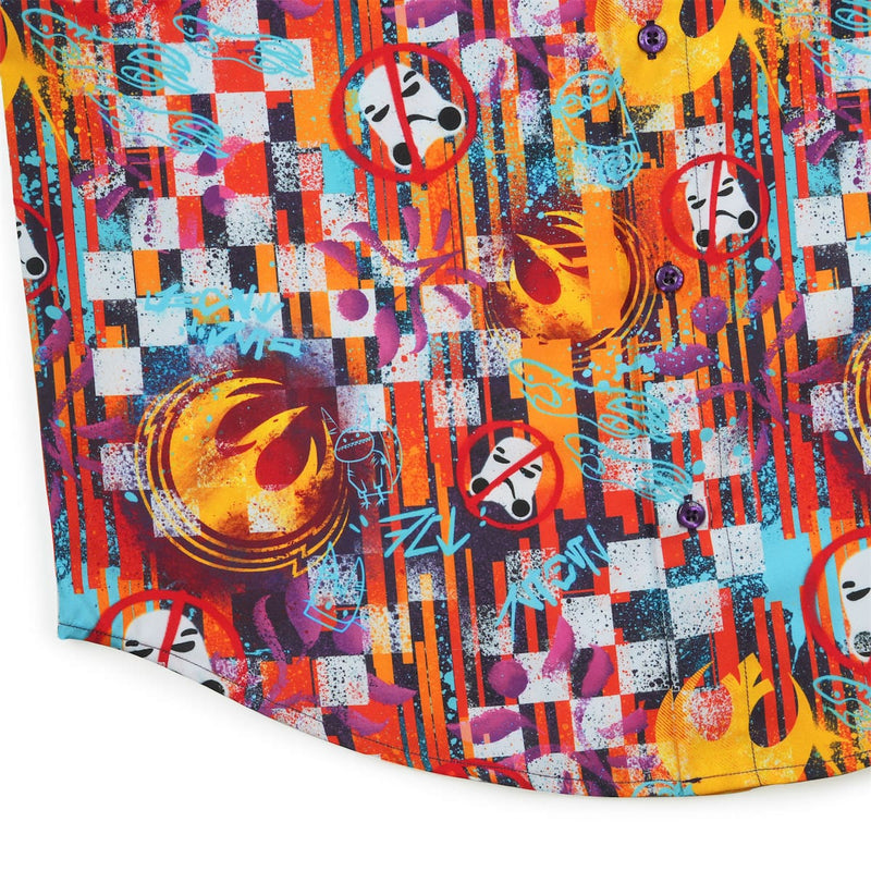 RSVLTS Sabine Wuz Here KUNUFLEX Short Sleeve Shirt in Multicolor — detail 7