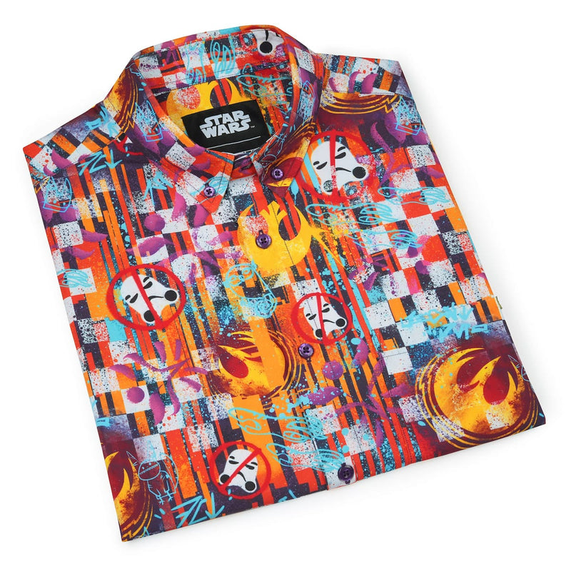 RSVLTS Sabine Wuz Here KUNUFLEX Short Sleeve Shirt in Multicolor — detail 8