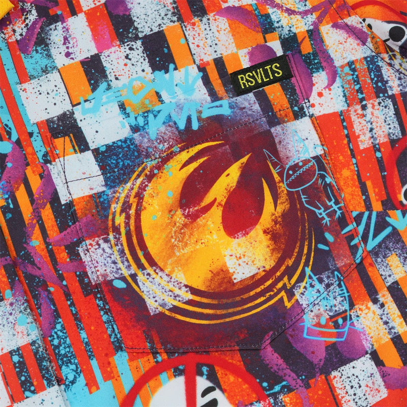 RSVLTS Sabine Wuz Here Women's KUNUFLEX Short Sleeve Shirt in Multicolor — detail 4