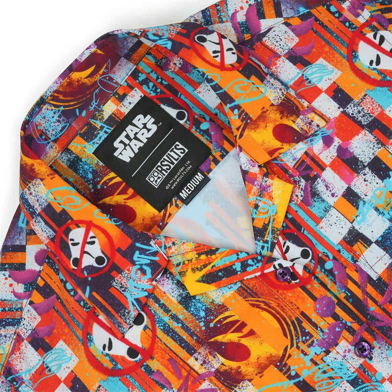RSVLTS Sabine Wuz Here Women's KUNUFLEX Short Sleeve Shirt in Multicolor — detail 6