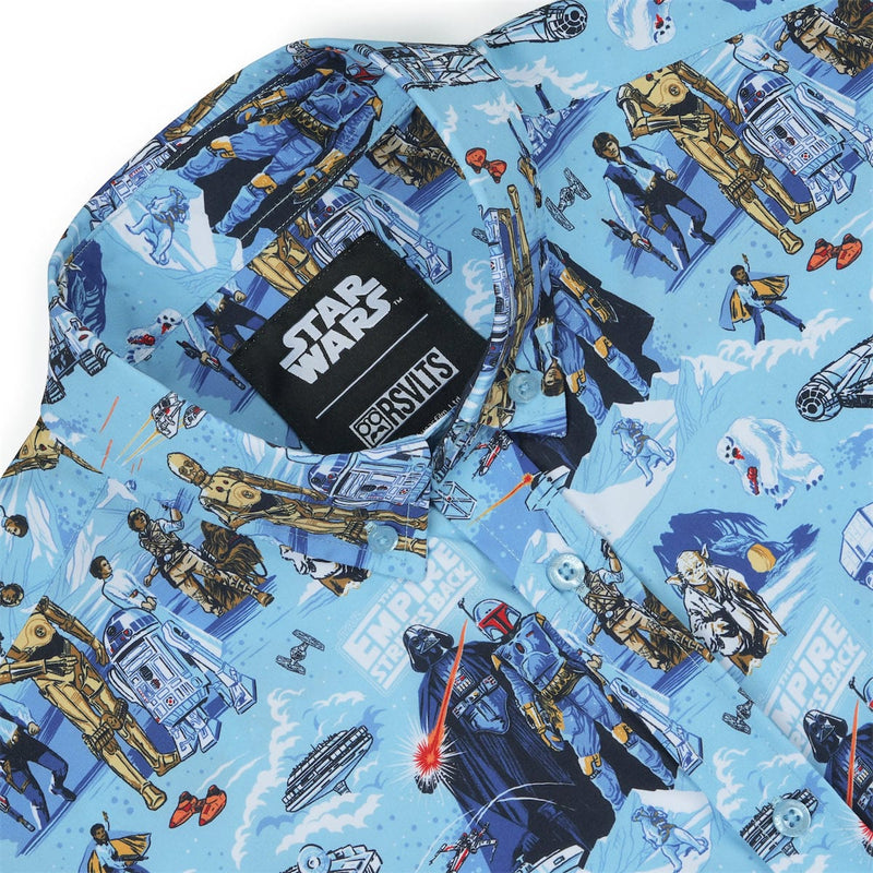 RSVLTS Sweet Dreams, Rebels! KUNUFLEX Short Sleeve Shirt in Blue — detail 2