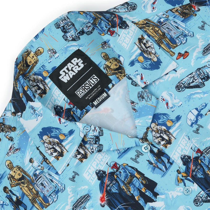 RSVLTS Sweet Dreams, Rebels! Women's KUNUFLEX Short Sleeve Shirt in Blue — detail 2