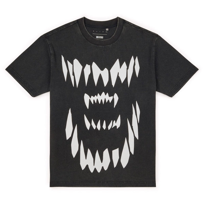 RSVLTS It Takes Two to Mangle Vintage Crewneck Tee in Black — front view