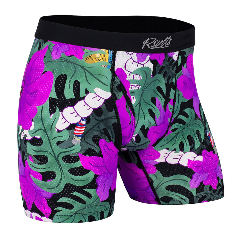 RSVLTS Nobody Cares Single-Pack Boxer Briefs in Green — front view