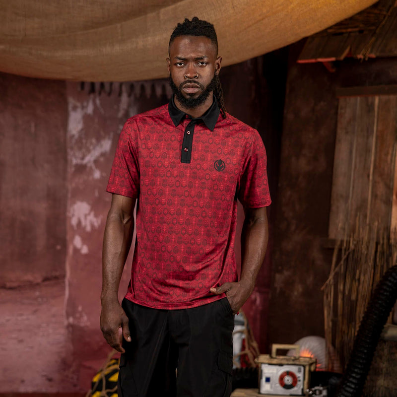 RSVLTS The Dark All-Day Polo in Red — detail 2