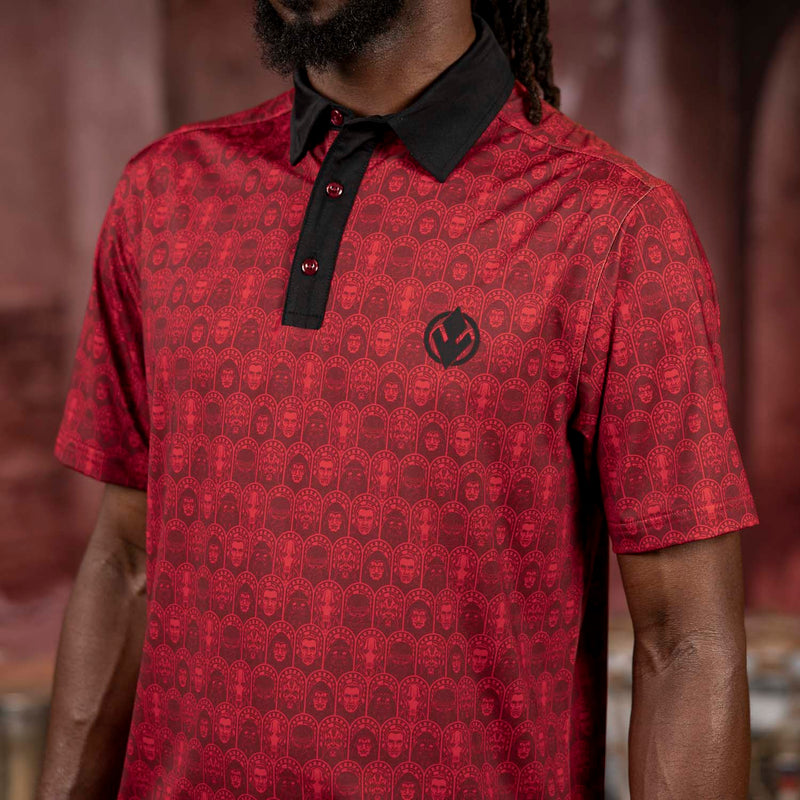 RSVLTS The Dark All-Day Polo in Red — detail 4