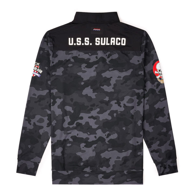 RSVLTS USS Sulaco Quarter Zip in Black — detail 3