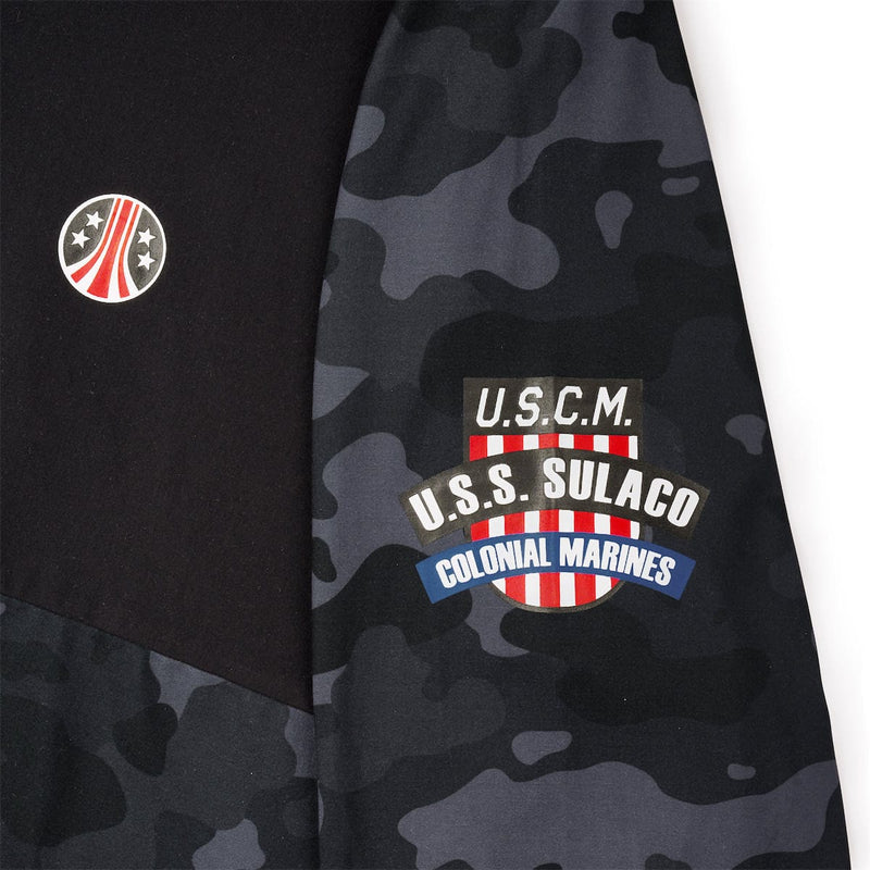 RSVLTS USS Sulaco Quarter Zip in Black — detail 5