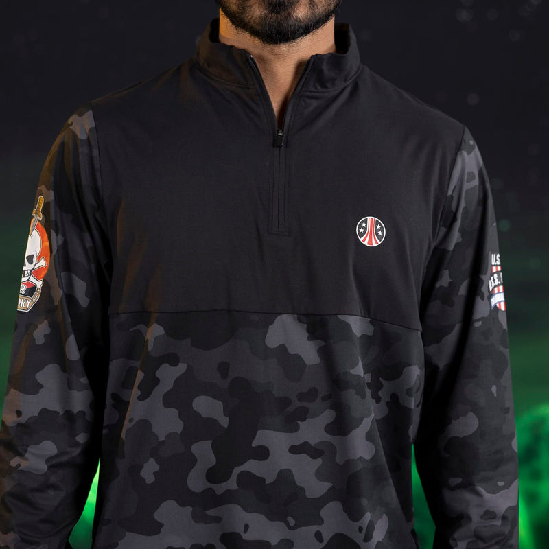 RSVLTS USS Sulaco Quarter Zip in Black — detail 6