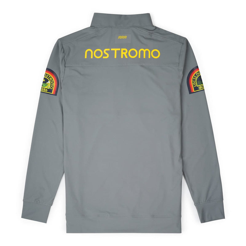 RSVLTS Nostromo Crew Quarter Zip in Gray — detail 3