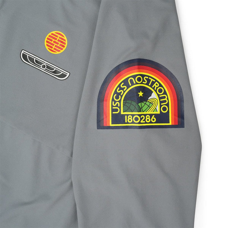 RSVLTS Nostromo Crew Quarter Zip in Gray — detail 5