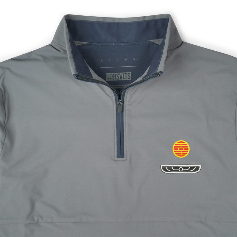 RSVLTS Nostromo Crew Quarter Zip in Gray — detail 7