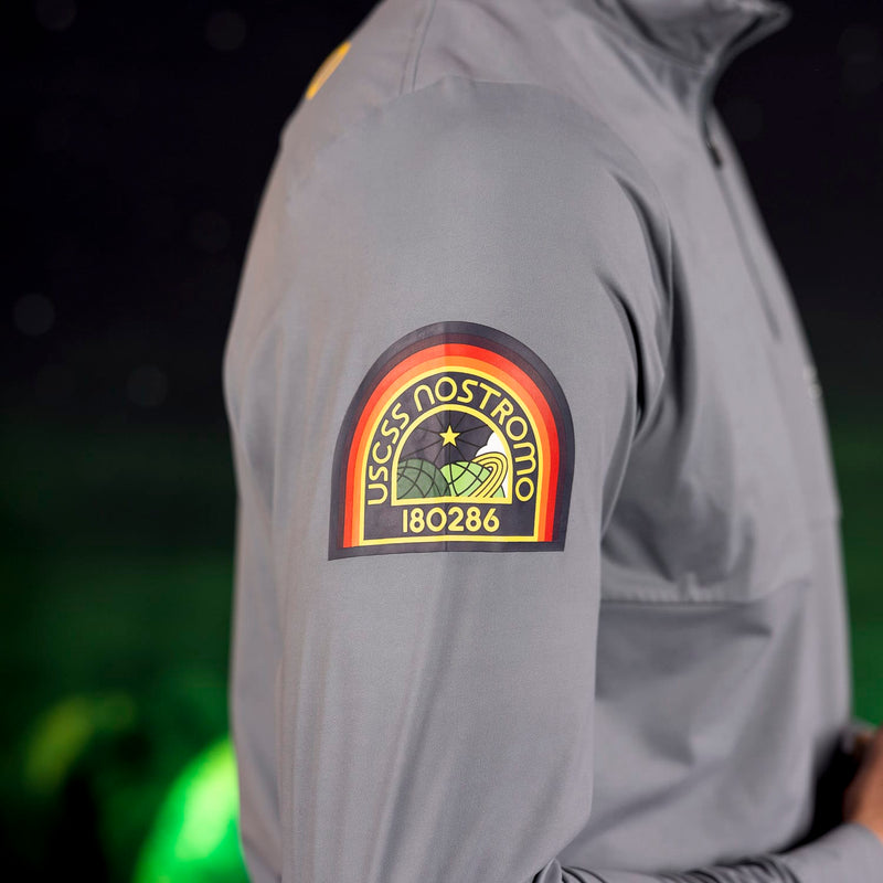 RSVLTS Nostromo Crew Quarter Zip in Gray — detail 8