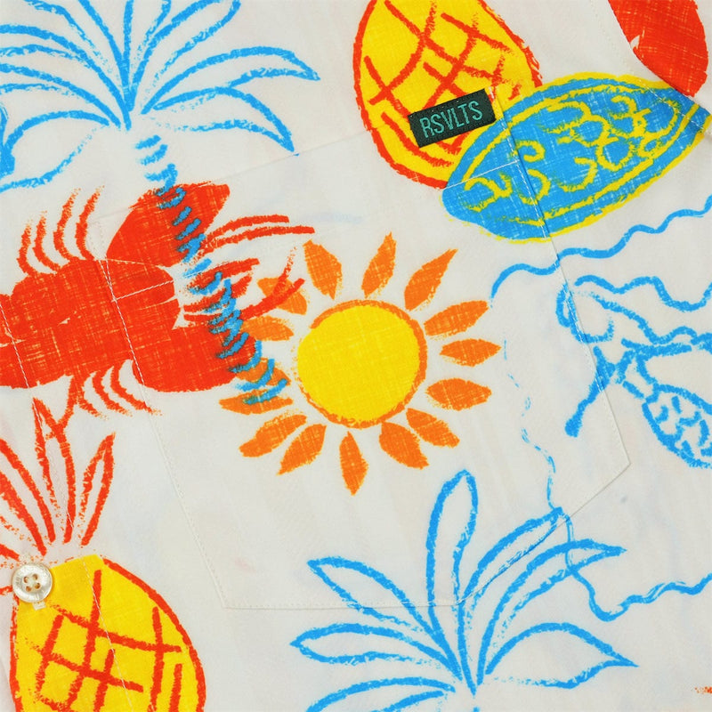 RSVLTS Sunbake KUNUFLEX Short Sleeve Shirt in Orange — detail 4