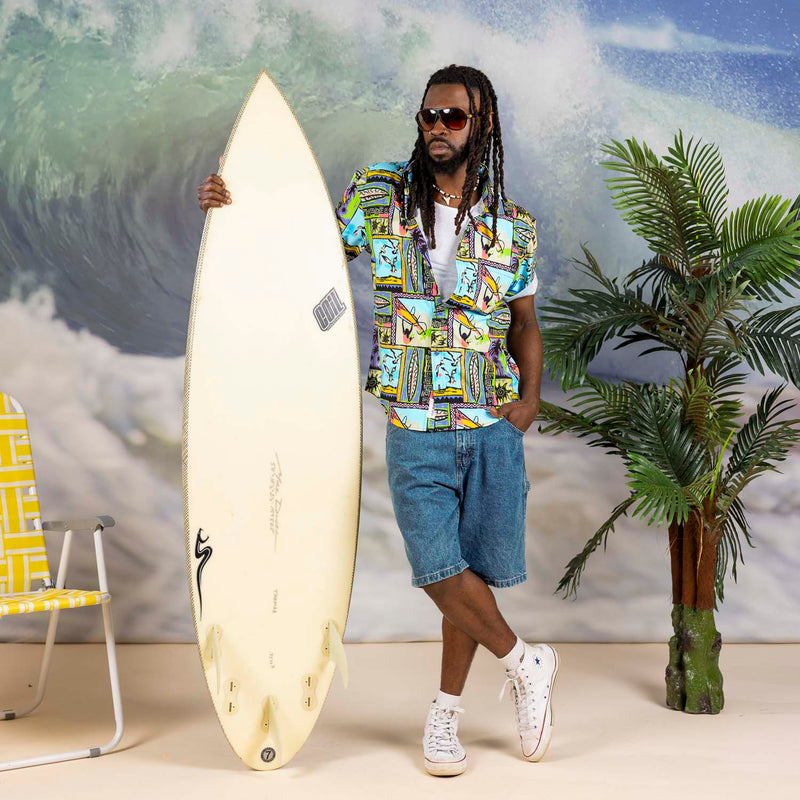 RSVLTS Venice '93 KUNUFLEX Short Sleeve Shirt in Multicolor — detail 3