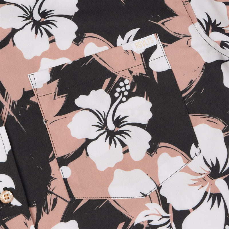 RSVLTS Hibiscus Explosion KUNUFLEX Short Sleeve Shirt in Multicolor — detail 4