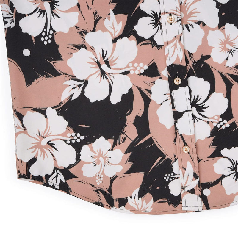 RSVLTS Hibiscus Explosion KUNUFLEX Short Sleeve Shirt in Multicolor — detail 7