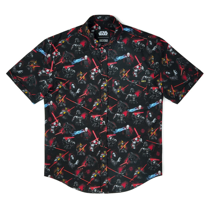 RSVLTS Revenge of the Sixth KUNUFLEX Short Sleeve Shirt in Black — detail 5