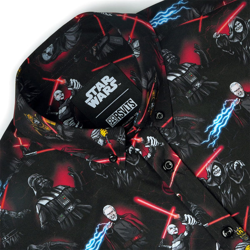 RSVLTS Revenge of the Sixth KUNUFLEX Short Sleeve Shirt in Black — detail 6