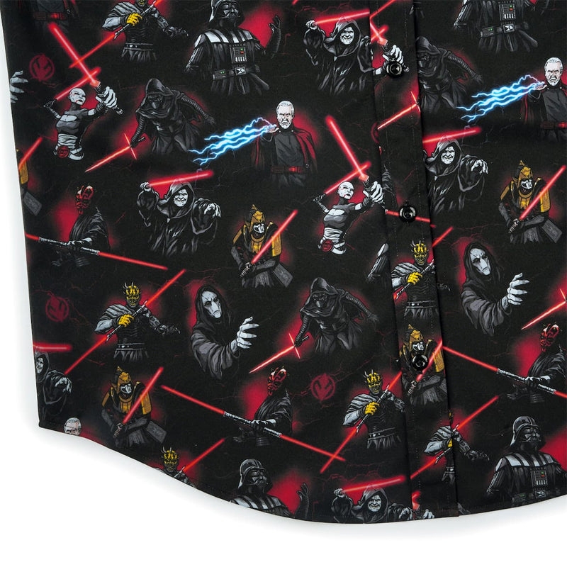 RSVLTS Revenge of the Sixth KUNUFLEX Short Sleeve Shirt in Black — detail 7