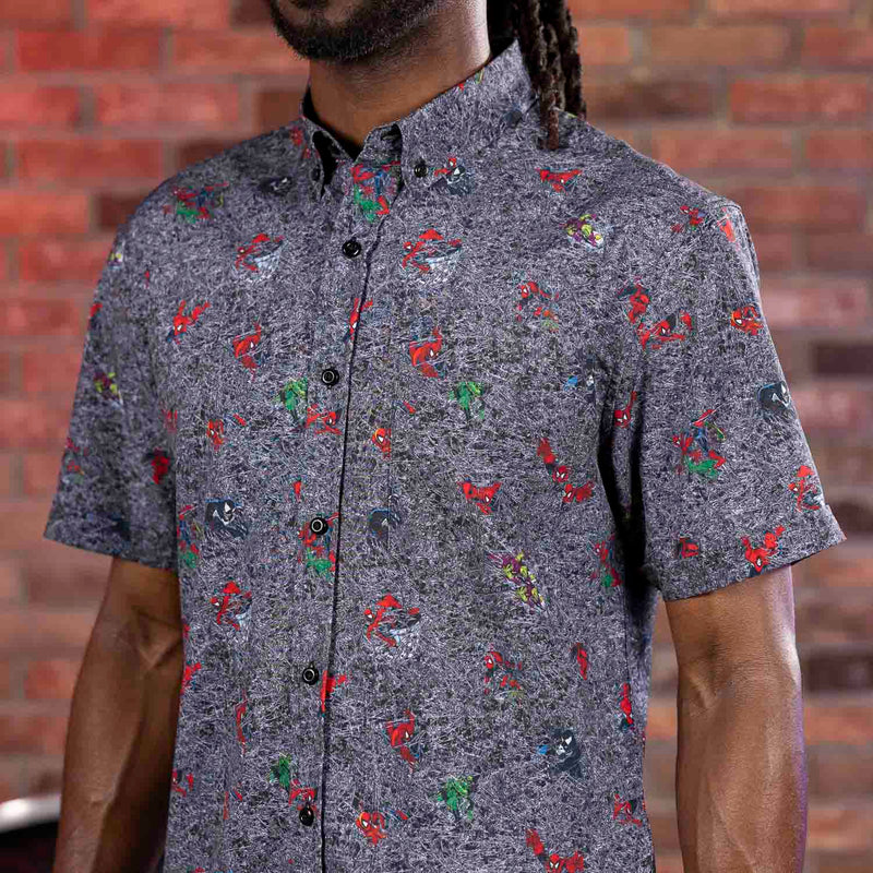 RSVLTS Tensile Torment KUNUFLEX Short Sleeve Shirt in Gray — detail 4