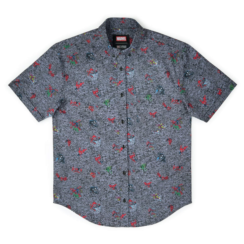 RSVLTS Tensile Torment KUNUFLEX Short Sleeve Shirt in Gray — detail 5