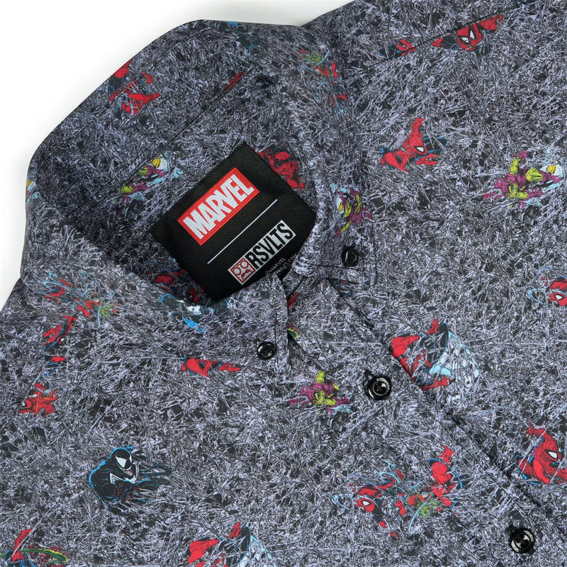 RSVLTS Tensile Torment KUNUFLEX Short Sleeve Shirt in Gray — detail 6